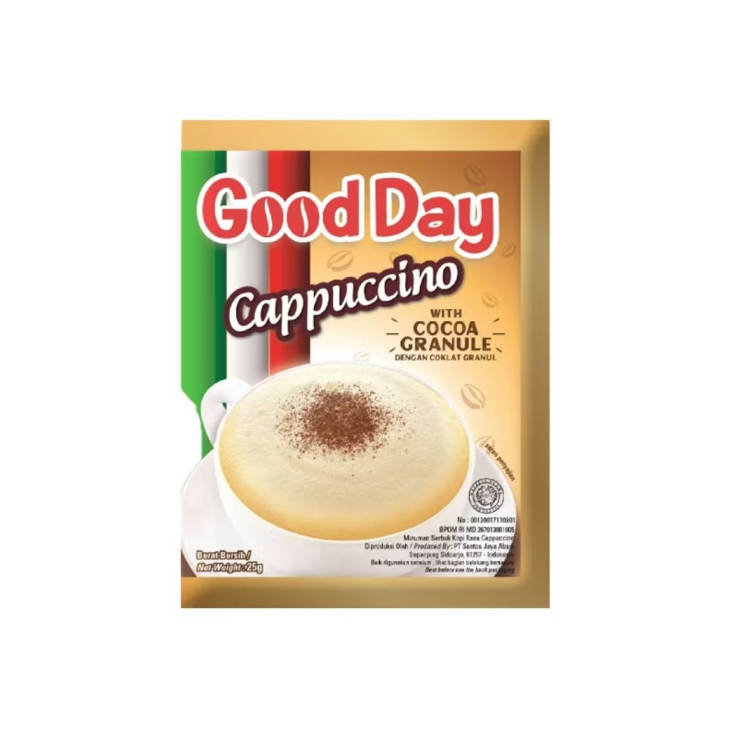 

GOOD DAY Cappucino kopi instant @25g