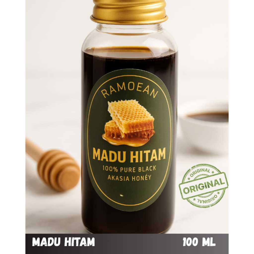 

Ramoean Madu Hitam 100% Asli Nektar Hutan Akasia Premium