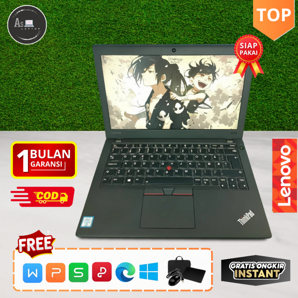 Laptop Lenovo Thinkpad X270 I5/I7 8 SSD 256 | Second Mulus Berkualitas dan Bergaransi