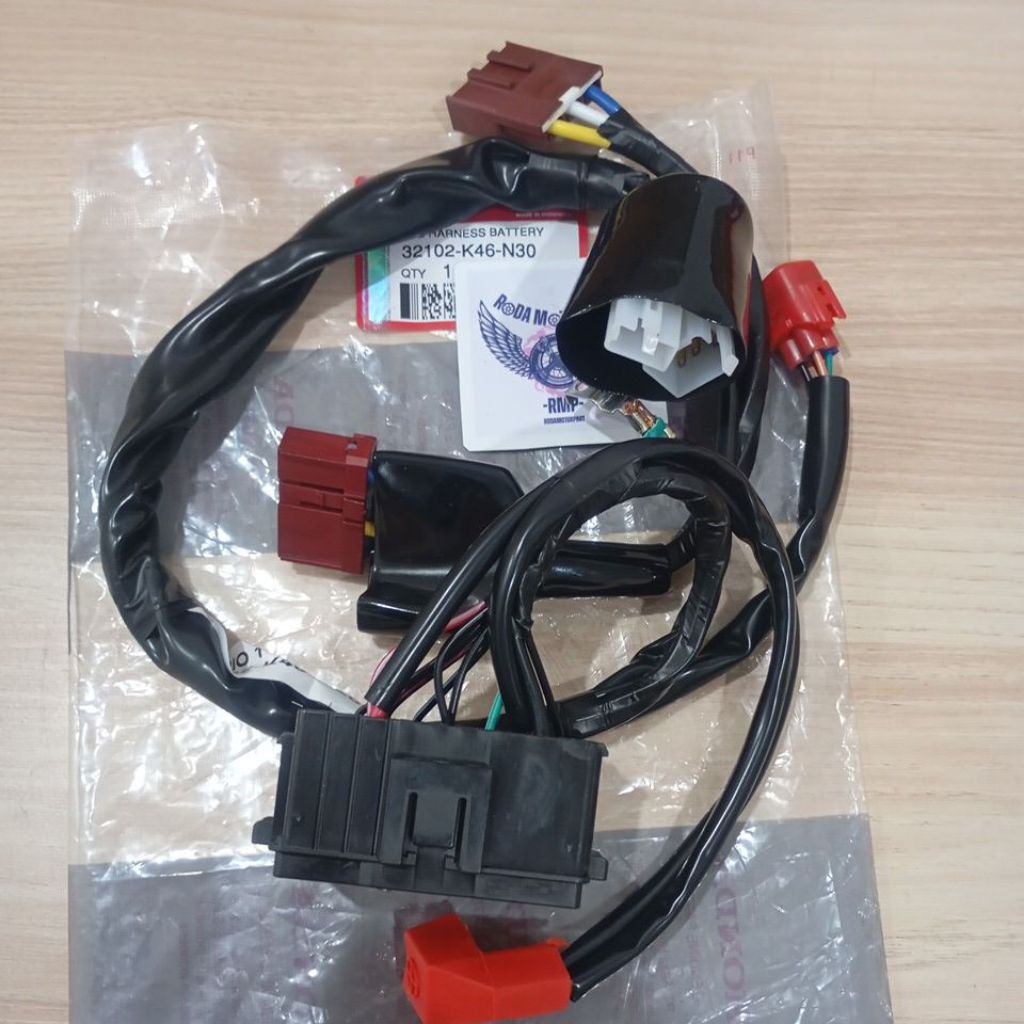 32102-K46-N30 SUB HARNESS BATTERY Kabel Baterai Aki Honda Vario 110 Esp