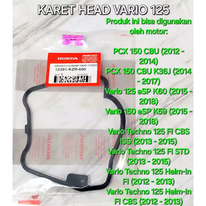 KARET HEAD VARIO 125 12391KZR600