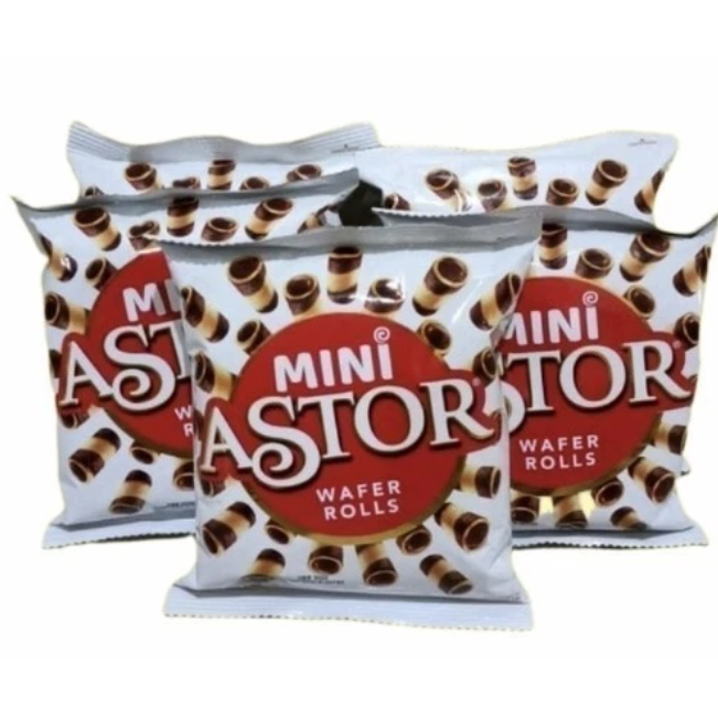 

1 pcs Mini astor wafer rolls cokelat mayora @20gr