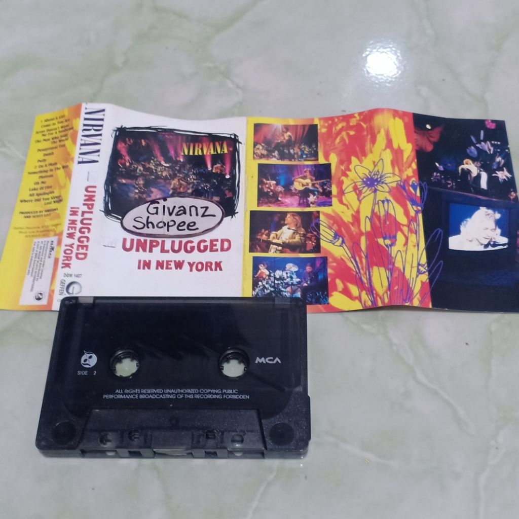 kaset pita tape NIRVANA Unplugged in new york