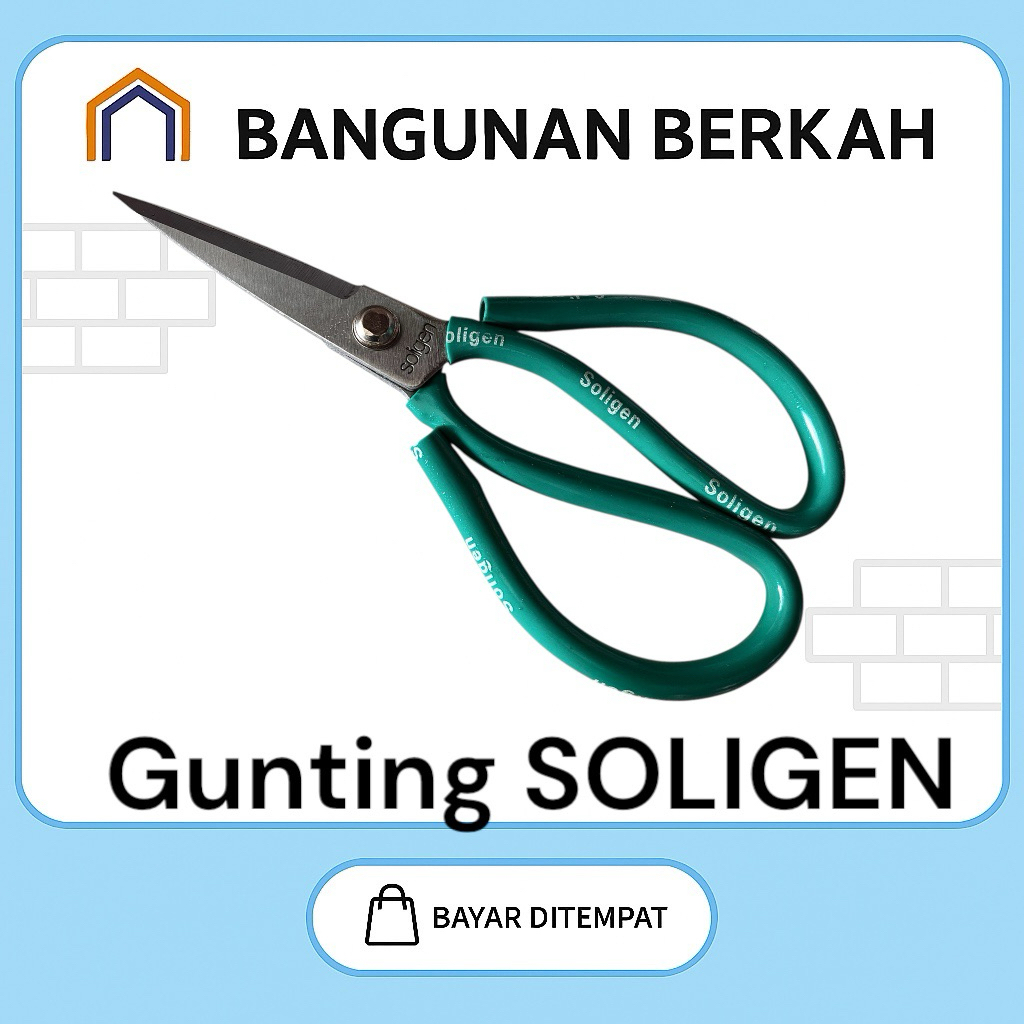 

Gunting Serbaguna SOLIGEN – Gunting Baja Tajam untuk Bunga, Kabel, Kawat, Taman