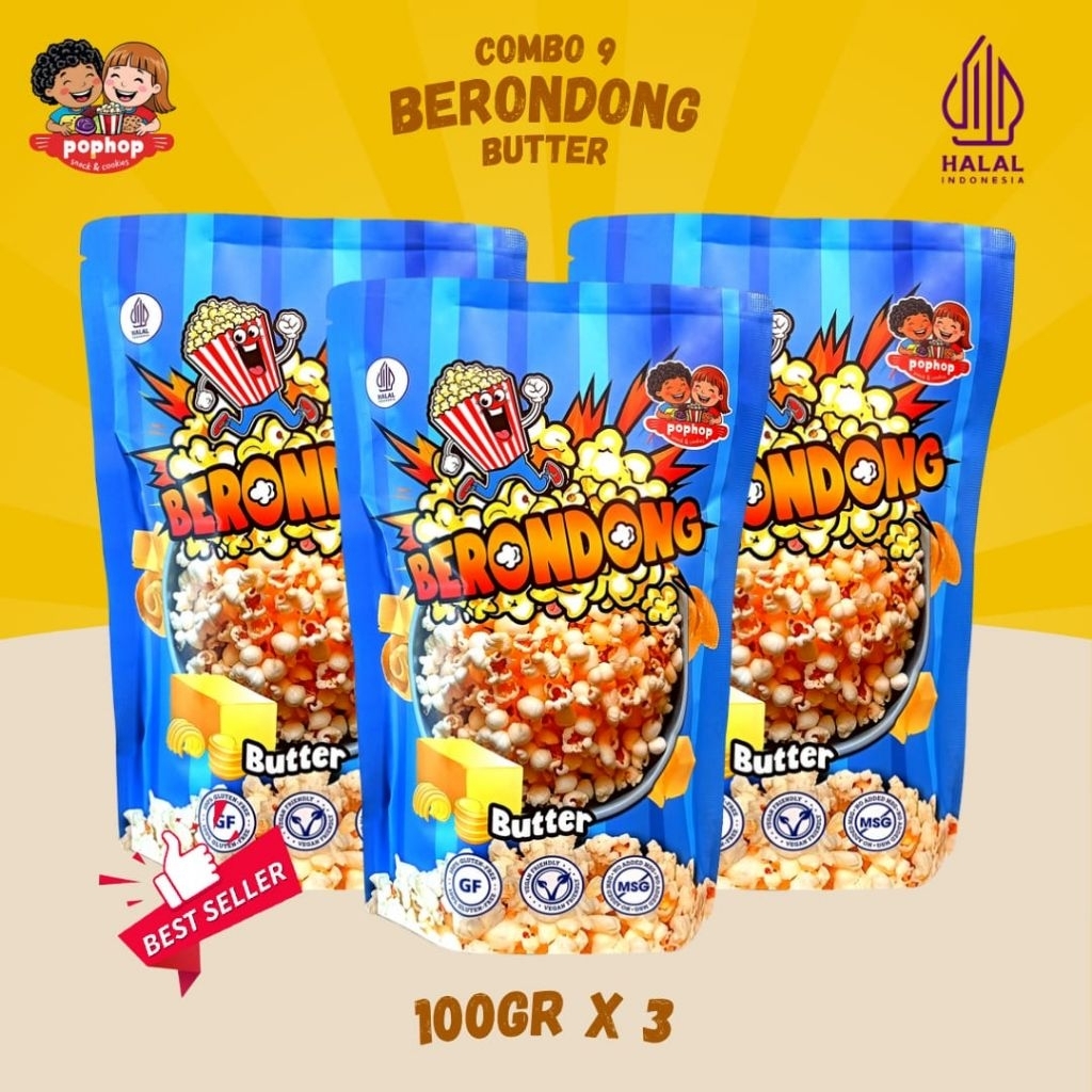 

Popcorn Combo 9 (Trio Butter) - Trio Butter Popcorn Camilan Crispy Popcorn Jamur
