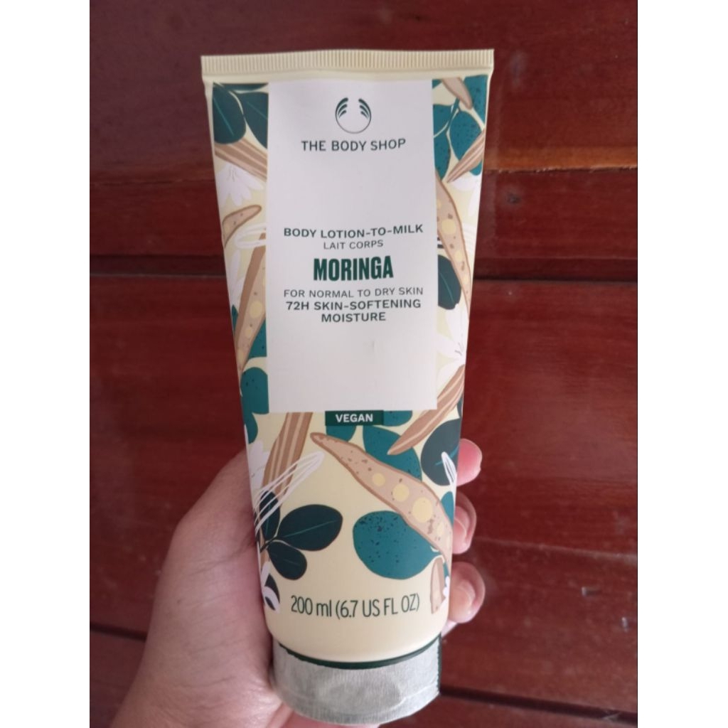 moringa body lotion the body shop