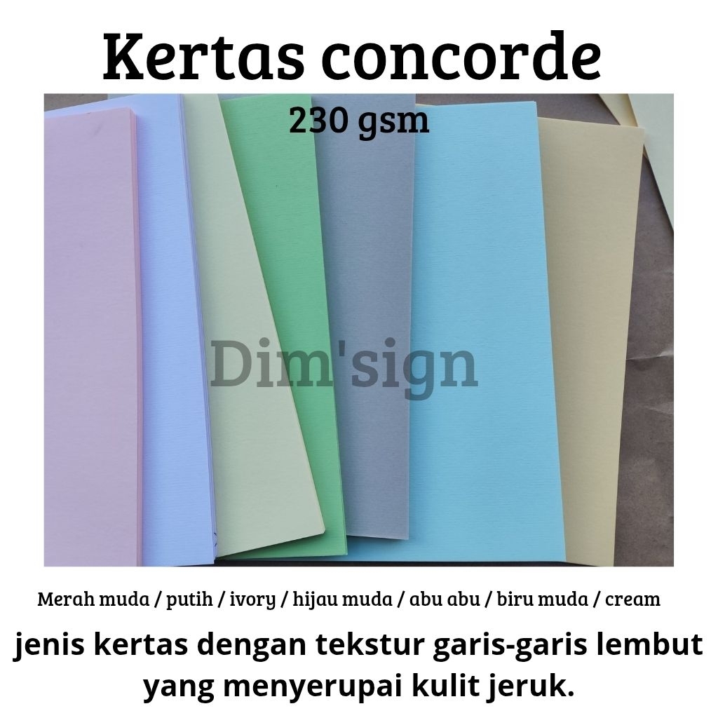 

Kertas A4 A3+ concorde/kulit jeruk 230 gsm