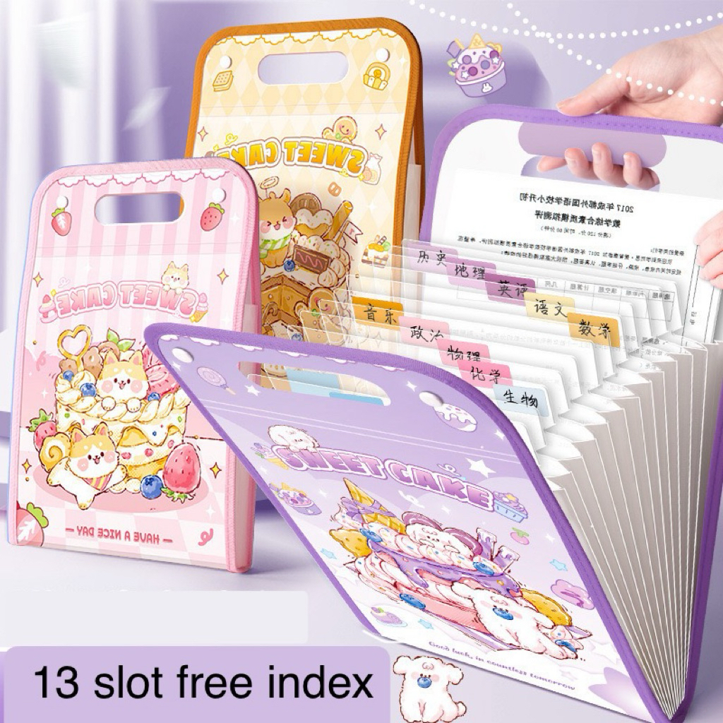 

AJS Organizer kertas A4/ map kertas/ dokumen keeper slot handle/ folder map /multilayer folder FF3