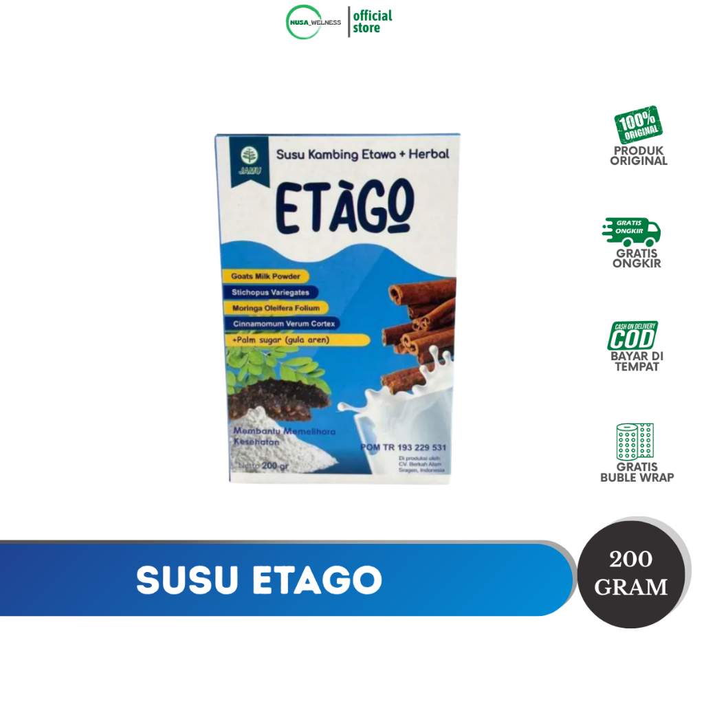

SUSU ETAGO | bantu paru-paru | nutrisi alami dari susu kambing etawa | sehat dari dalam | original 100% | ready stok