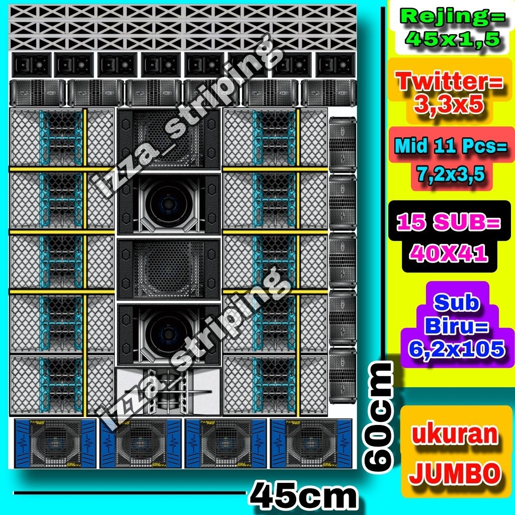 

STIKER BOX SOUND MINIATUR UKURAN JUMBO BAHAN VYNIL(ANTI AIR)