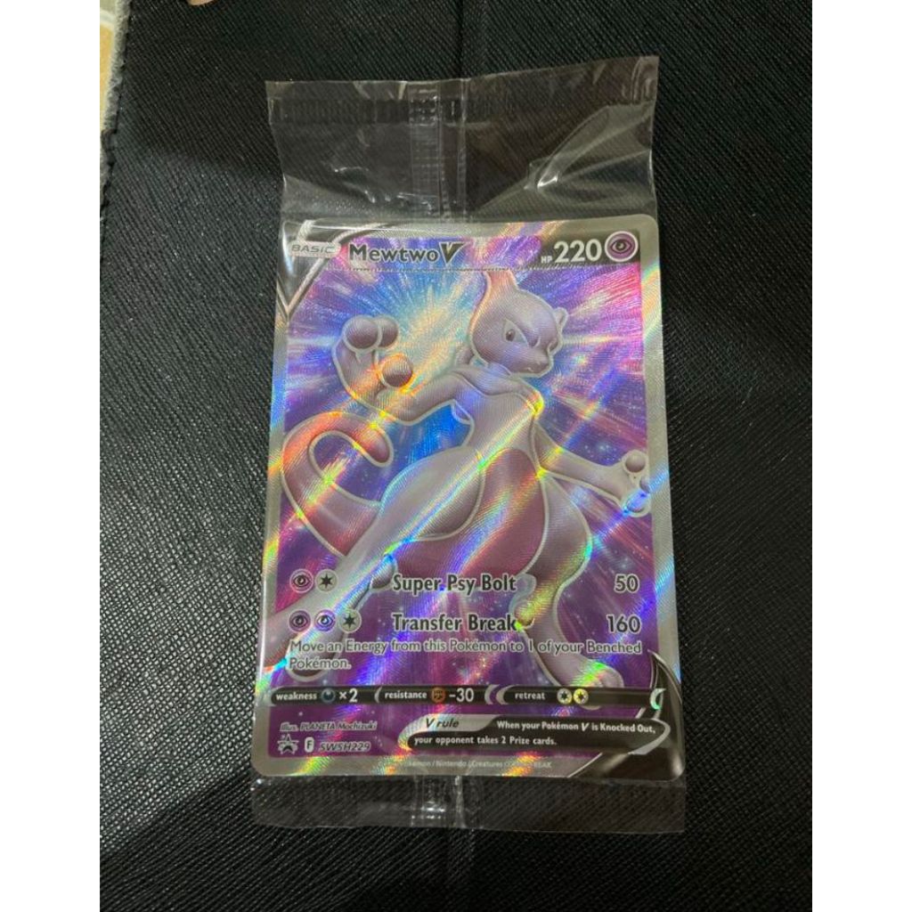Kartu TCG EN English Pokemon GO Mewtwo V Black Star Promo ETB Elite Trainer Box