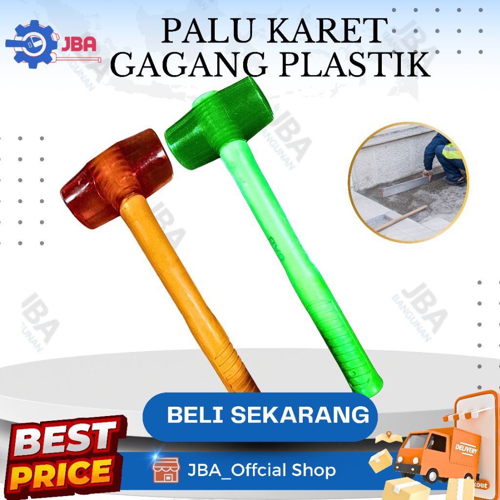 Palu Karet Gagang Karet CAB / Palu Karet / Palu Granit / Palu Kramik