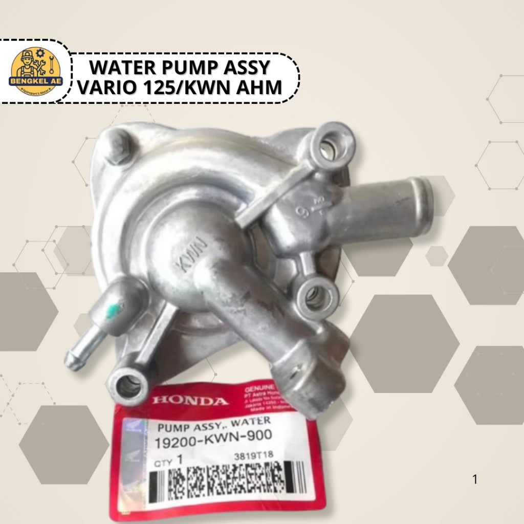 Water Pump Assy Vario 125/KWN AHM || Pompa Air Radiator Water Pump Assy Vario 125 Vario 125 Fi Vario