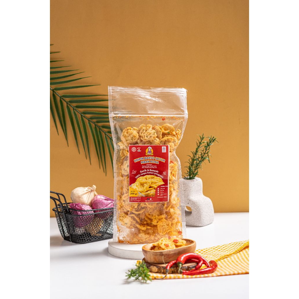 

kripik bakso sayur pedas daun jeruk 200gr
