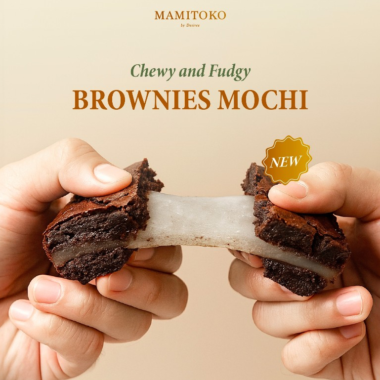 

MAMITOKO - Brownies Mochi Fudgy Chewy Slice