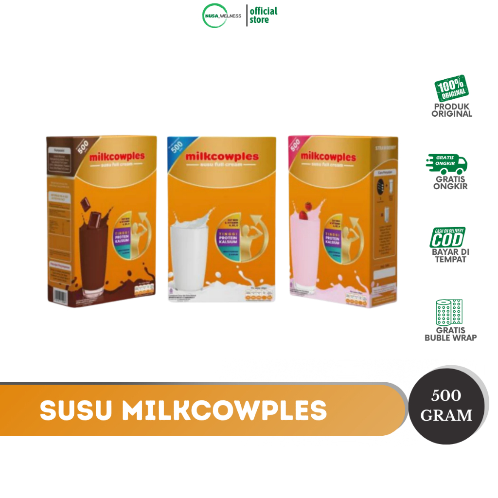 

SUSU MILKCOWPLES | mendukung daya tahan tubuh | pilihan susu keluarga sehat | hidup lebih bahagia | original 100% | ready stok
