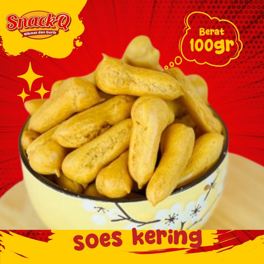 

Snackq.id - Soes kering panjang 100gr / Camilan Grosir / Snack Viral