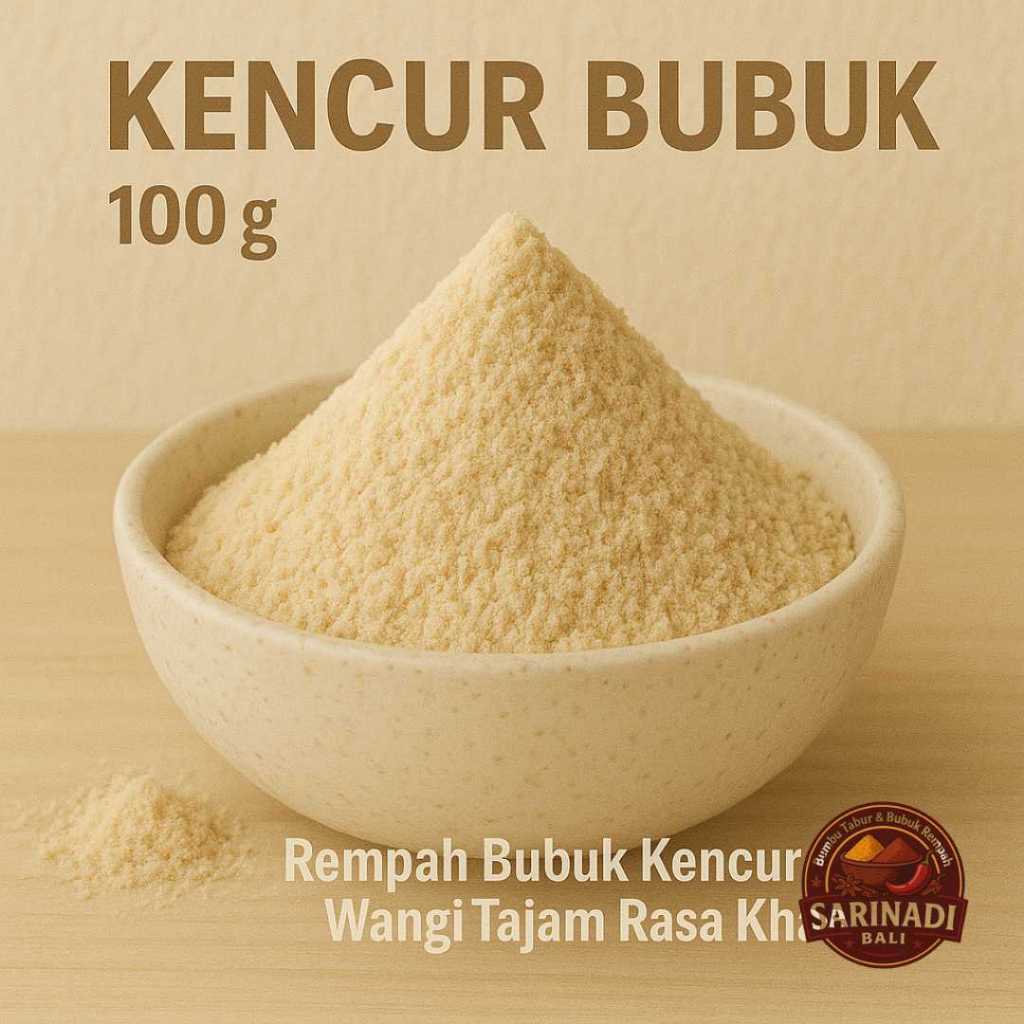 

Kencur Bubuk 100gram Rempah Bubuk Kencur Murni Wangi Tajam Rasa Khas Tradisional