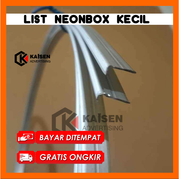LIS NEON BOX - FRAME NEON BOX - LIS ALUMINIUM - LIST NEONBOX BUNDAR / BULAT