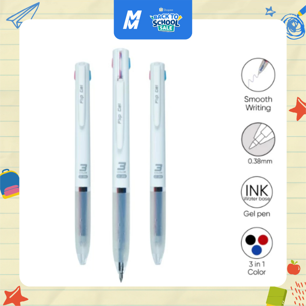 

Pulpen Gel Joyko GP-339 Flip Gel 0.38mm | Pena Tinta 1 pcs