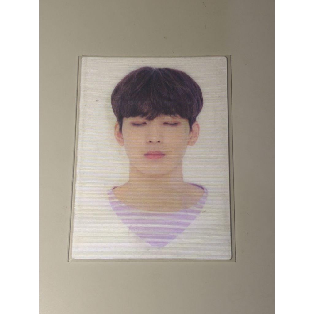 photocard wonwoo trading card happy ending lenticular