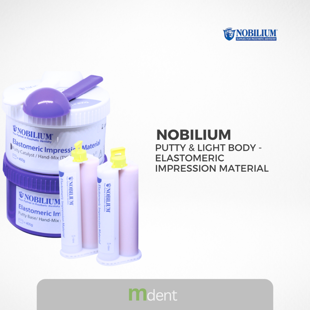 Dental Putty + Light body set - Nobilium Set / bahan cetak gigi / dental impression material -  Nobi