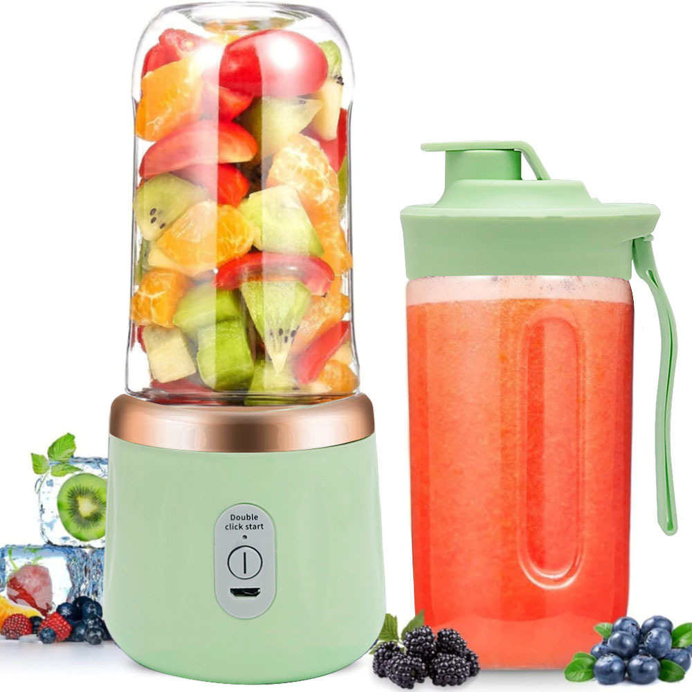 [TKGR] Blender Buah Elektrik Portabel Shake n Take - Portable Blender Buah 6 Mata Pisau – Pembuat Ju