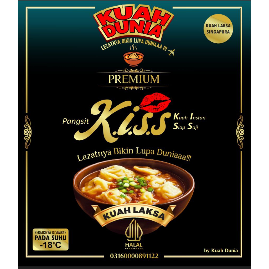 

Pangsit Kuah Laksa (Pangsit Instan Siap Saji)