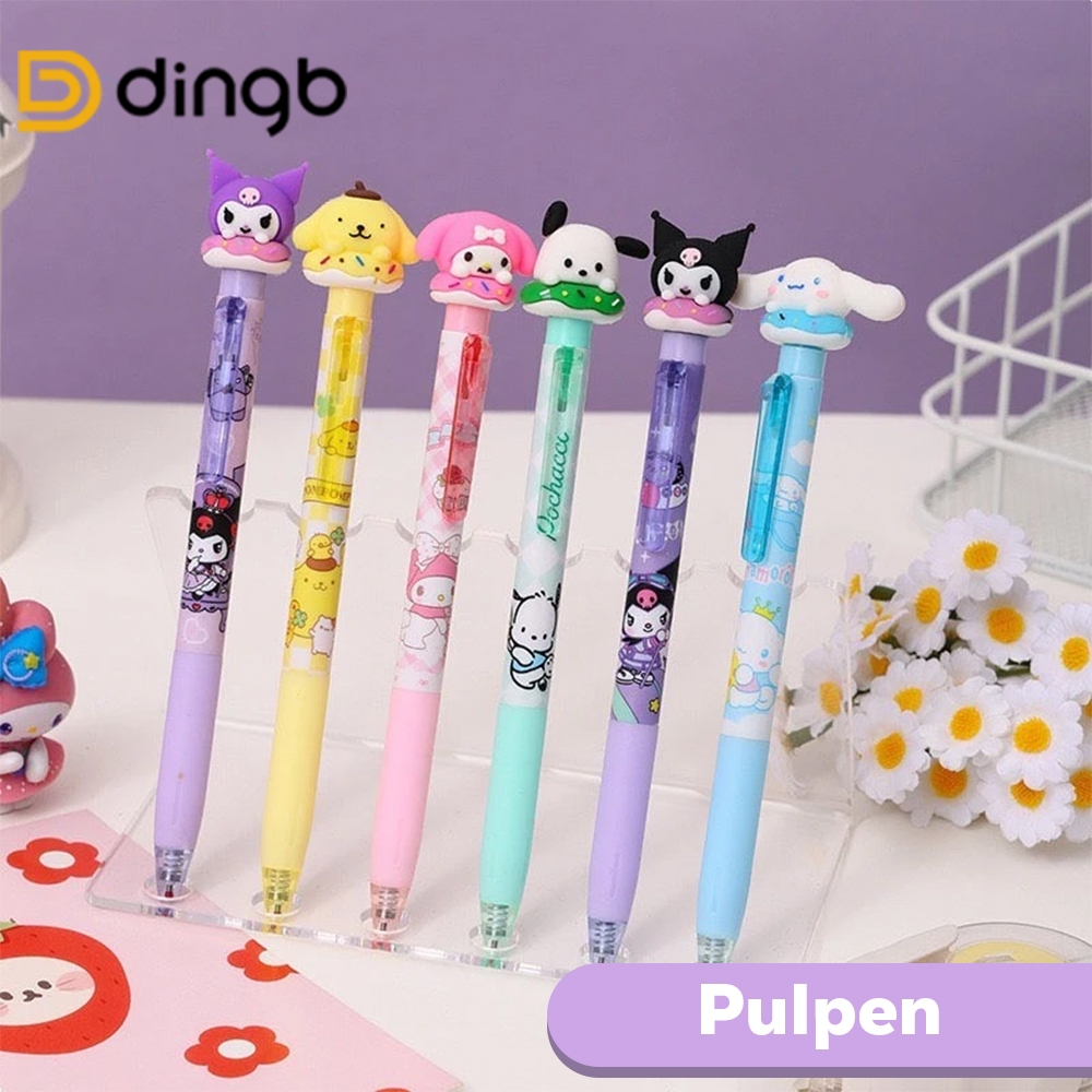 

DINGB 1 PCS PULPEN CETEK MOTIF SANRIO QS-0567 PULPEN KARAKTER KARET MURAH PULPEN CETEK SEKOLAH MURAH
