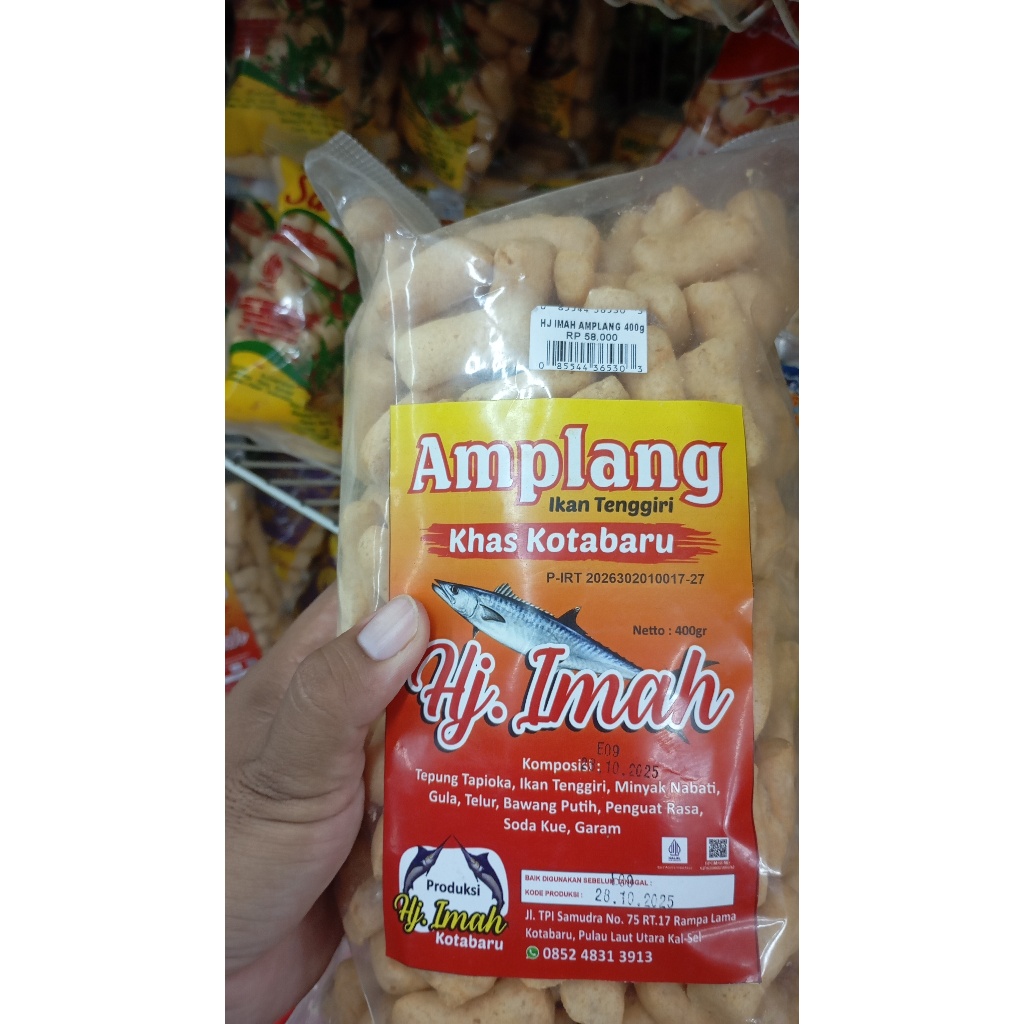 

Amplang Ikan Tenggiri Hj. Imah Khas Kotabaru 400 Gr