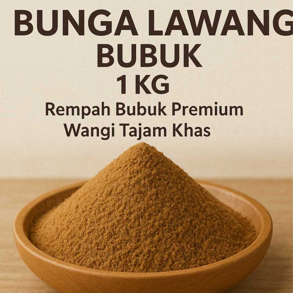 

Bunga Lawang Bubuk 1Kg Kiloan Rempah Bubuk Premium Wangi Tajam Khas