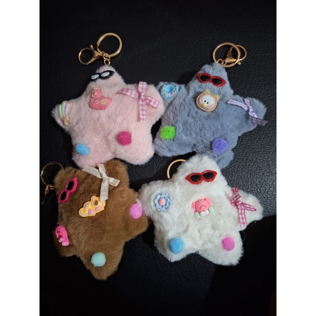 Gantungan Kunci Boneka Bintang/Gantungan Kunci Boneka Bintang Berbulu