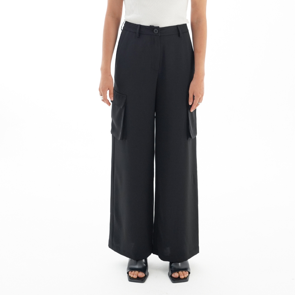 Mississippi La Naturecree Cargo Trousers Celana Wanita LIN000657M Hitam