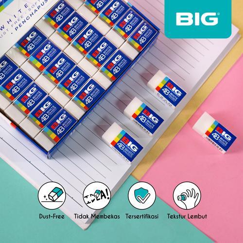 

1 PACK PENGHAPUS BIG B-40 9401 9402 PUTIH HITAM ISI 40