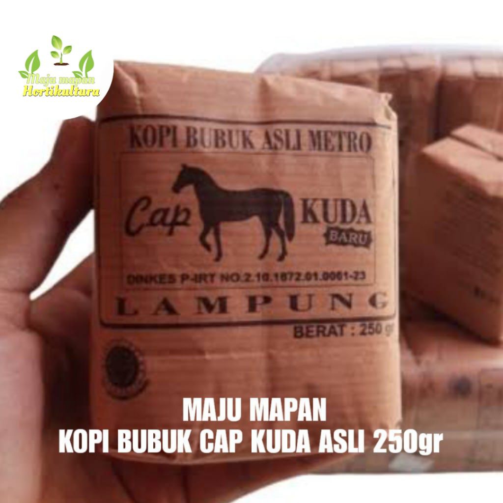 

KOPI BUBUK CAP KUDA 250gr ORIGINAL (ASLI LAMPUNG)