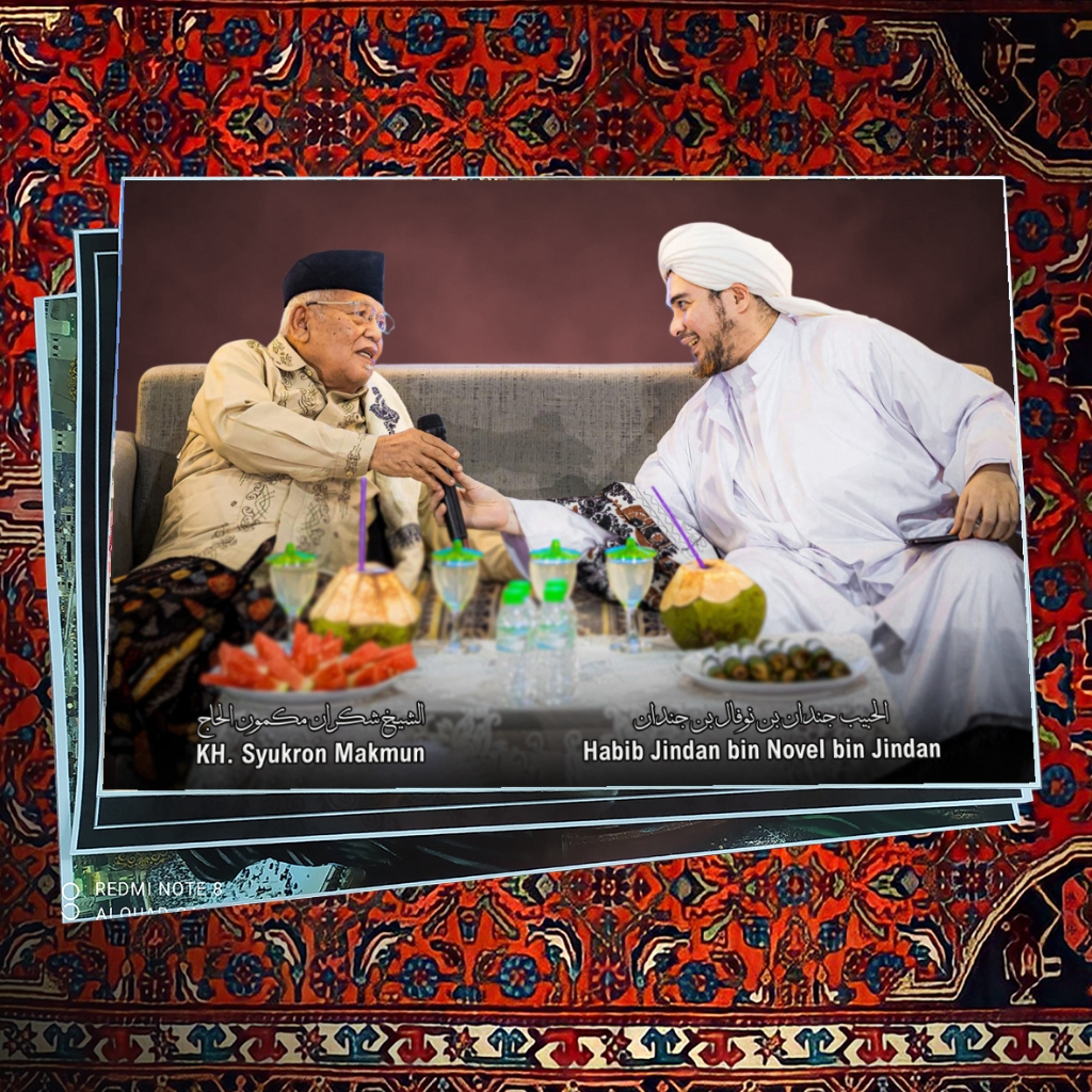 POSTER KH SYUKRON MAKMUN DAN HABIB JINDAN BAHAN LUSTER UV