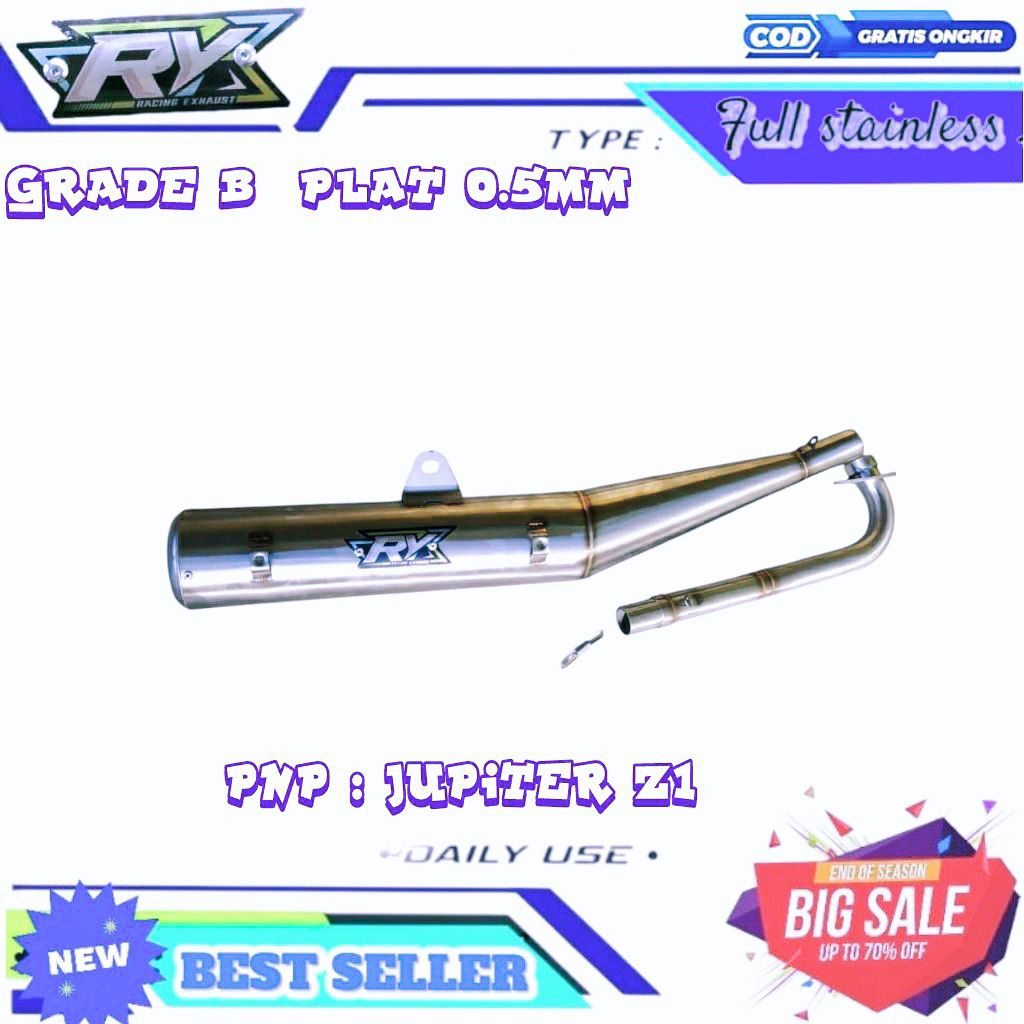 KNALPOT STANDAR RACING JUPITER Z1 ORIGINAL RY RACING MUFFLER
