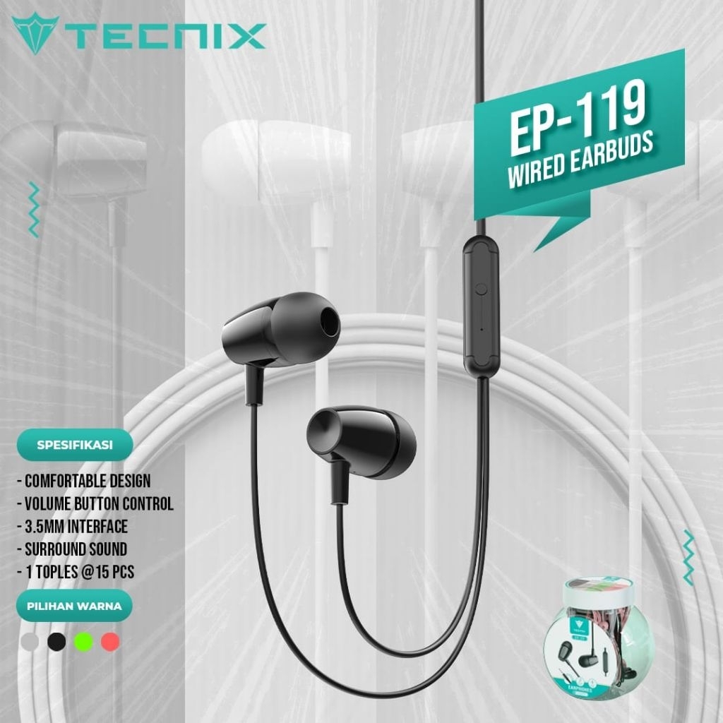 Headset Ep-119 (1 toples isi 15pcs)