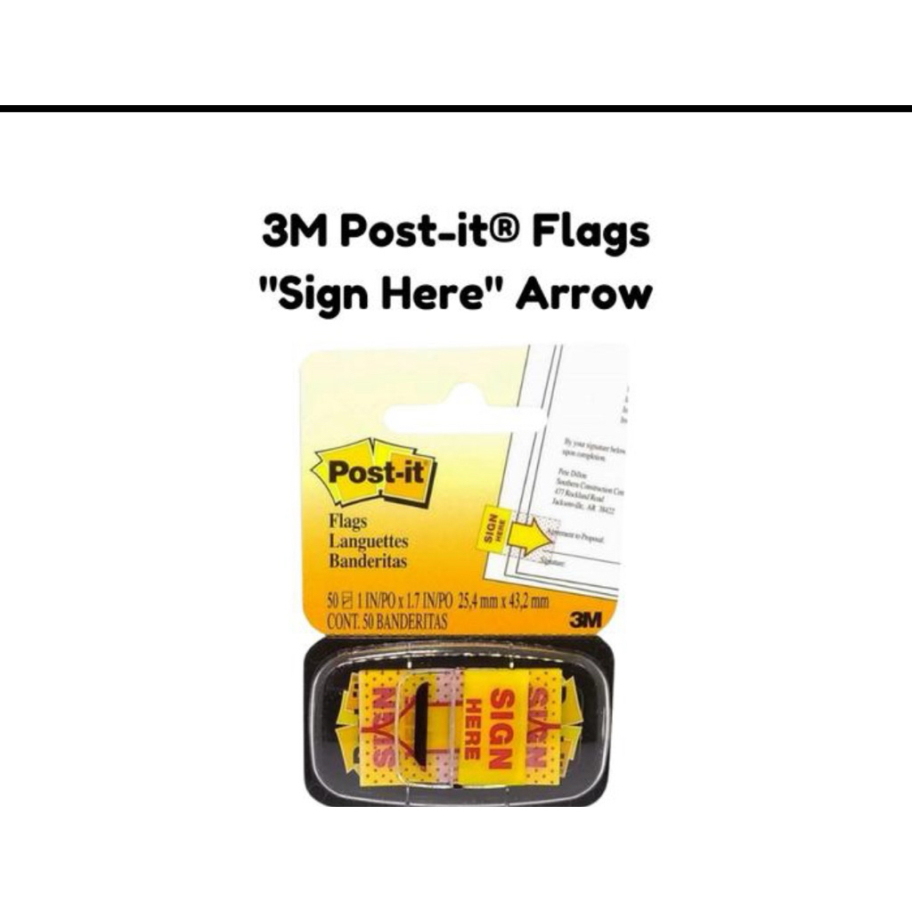 

Post-It 3M Flags “Sign Here” Arrow