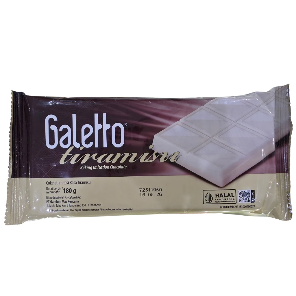 

Galetto Tiramisu Chocolate Compound 180gr