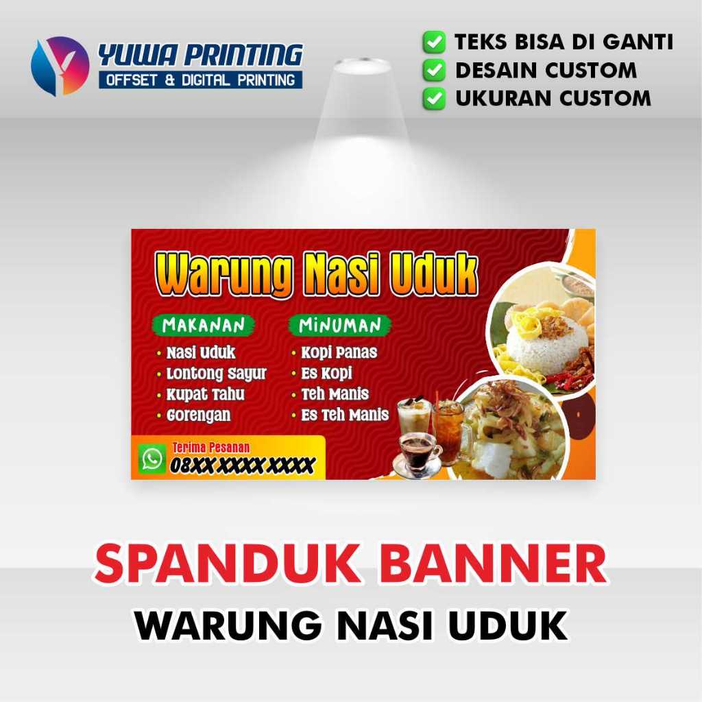 SPANDUK BANNER WARUNG NASI UDUK