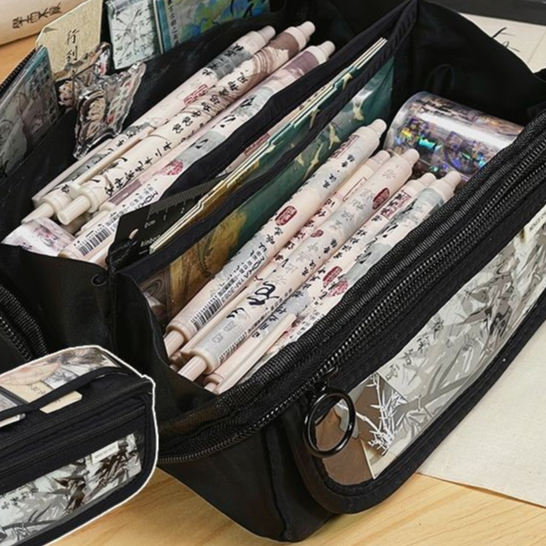 

Kotak Pensil Prism Dua Lapis Kotak Alat Tulis Niche Baru Kapasitas Besar