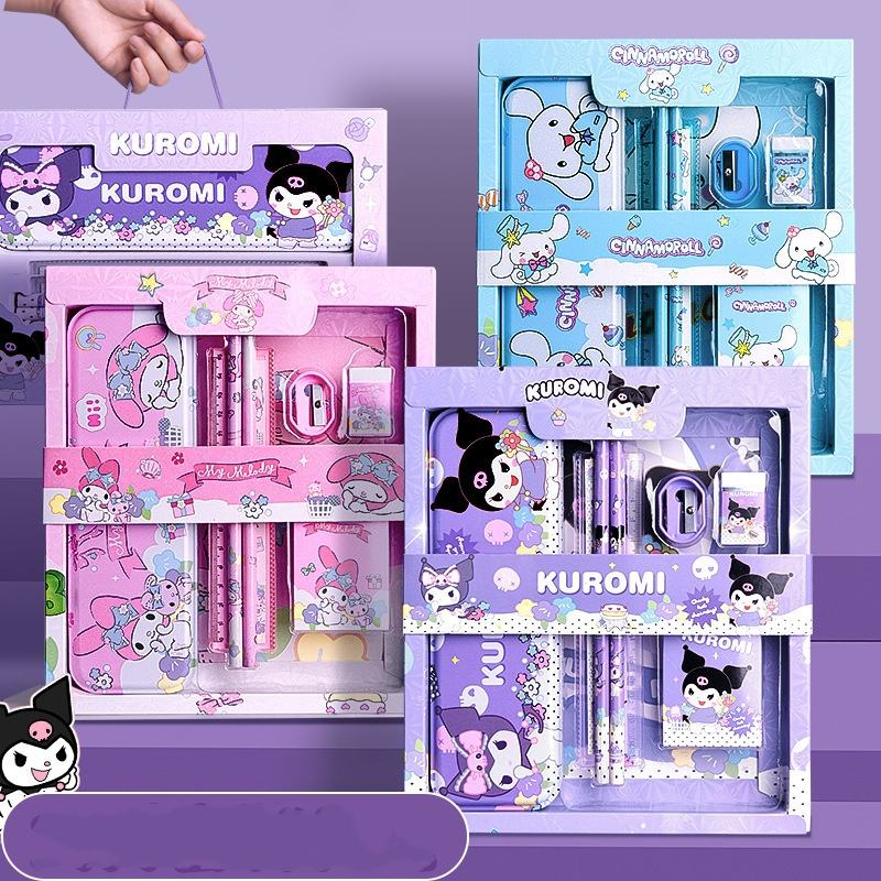 

[Hercyna] Sanrio Set 8015 Murah Alat Tulis Sekolah Tepak Pensil Paket Fan Art Fanart