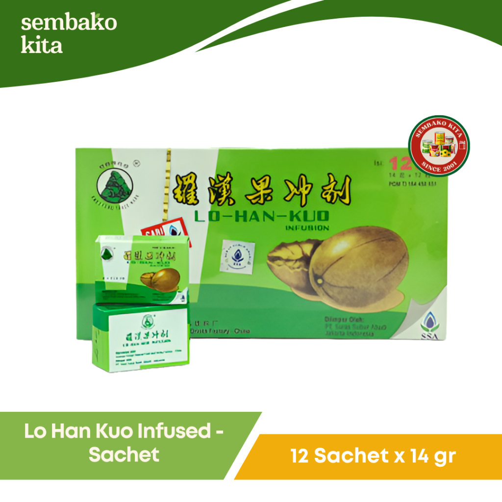 

Lo Han Kuo Infusion – 1 Kotak (12 sachet x 14g)