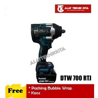 MAKITA DTW700RTJ mesin pembuka baut baterai DTW 700 RTJ cordless impact wrench