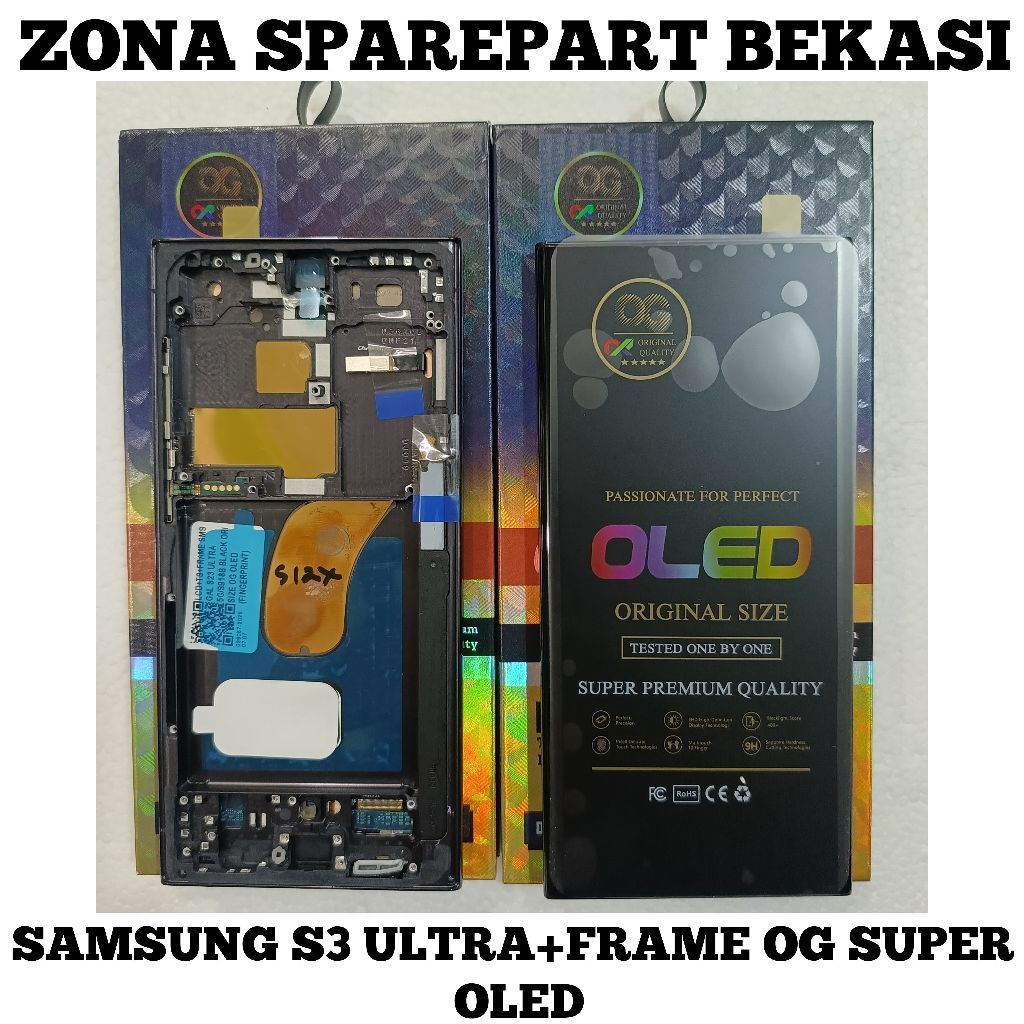 LCD SAMSUNG S23 ULTRA + FRAME OG SUPER OLED