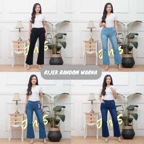 Value Pack Cutbray Loose Sobek Lapis Wanita L Celana Jeans Cutbray Wanita L Carla Loose Cutbray