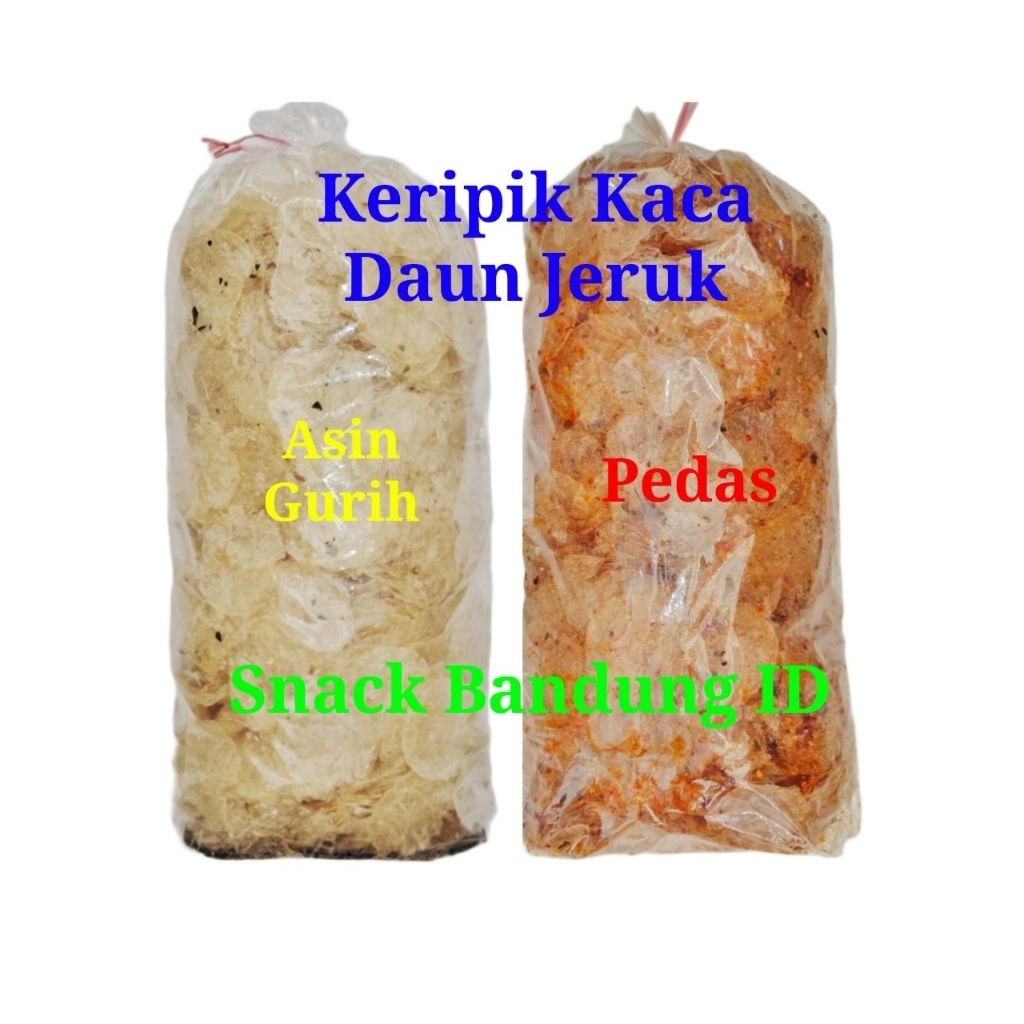 

Keripik Kaca Rasa Pedas & Asin Gurih Daun Jeruk 1 Kg Pikca Produksi Sendiri Original