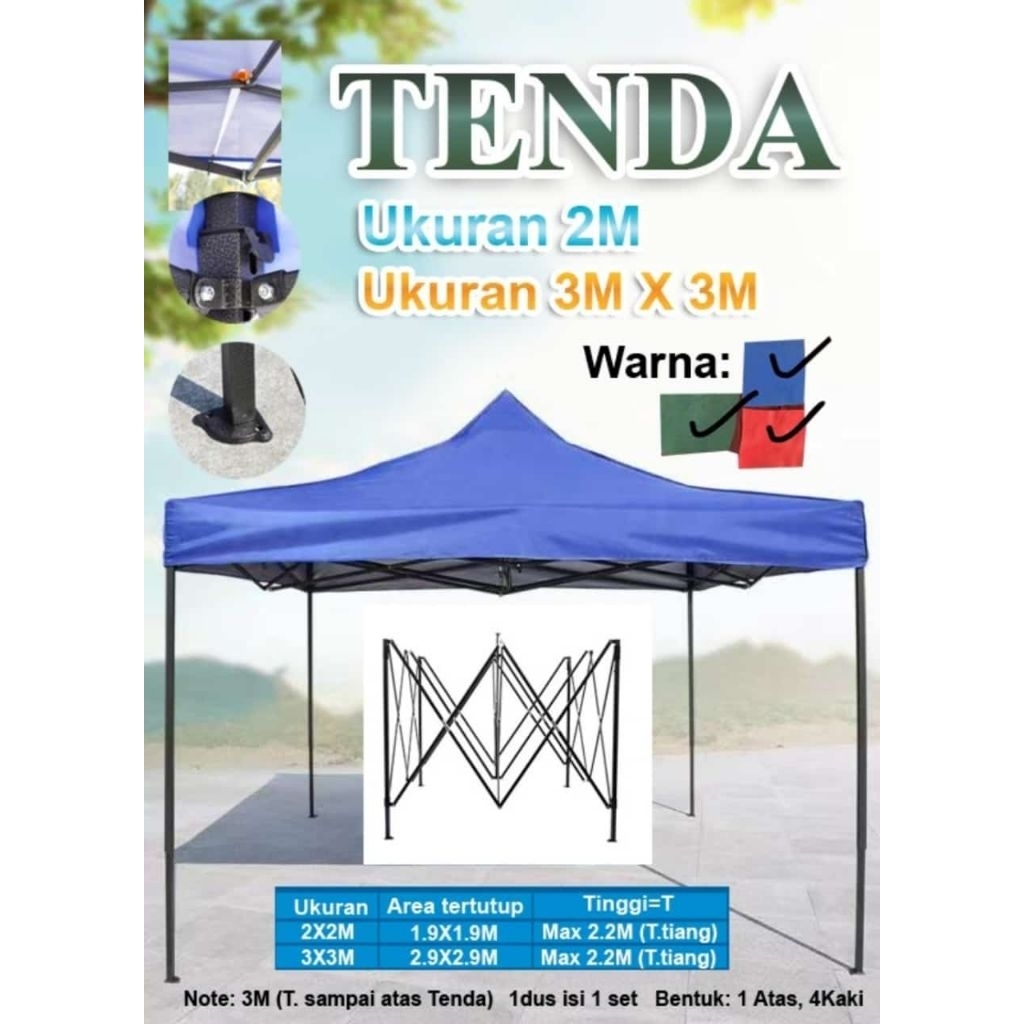 tenda cafe matik 3x3