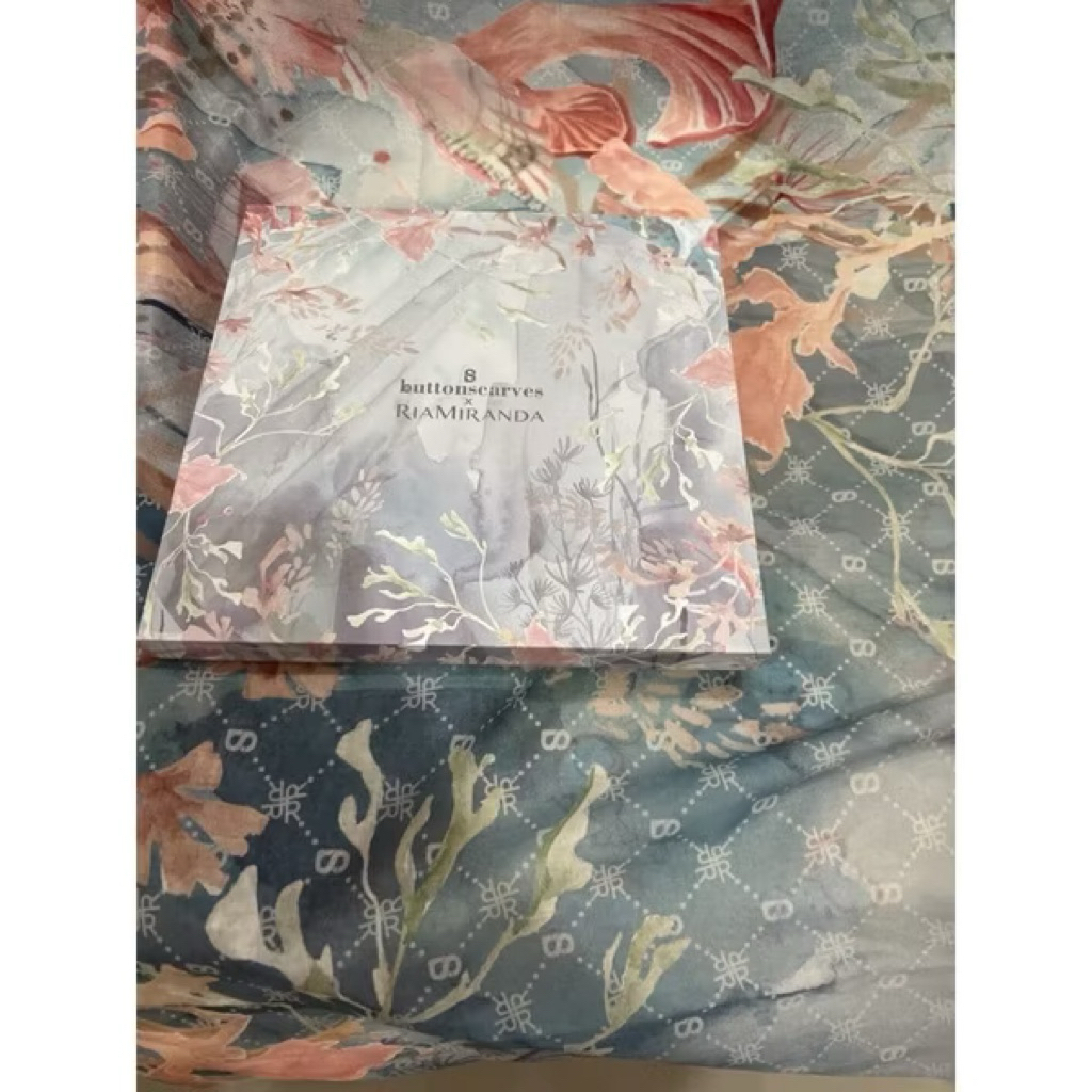 PL Hijab buttonscarves X Ria miranda Xanadu Marine